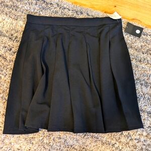 NEW Black Pleated Soft Mini Skirt